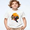 Kids Motocross Rider TShirt Funny Summer Fashion Streetwear Toddler Baby Girls Clothing Childrens Tops Polyester Fabric