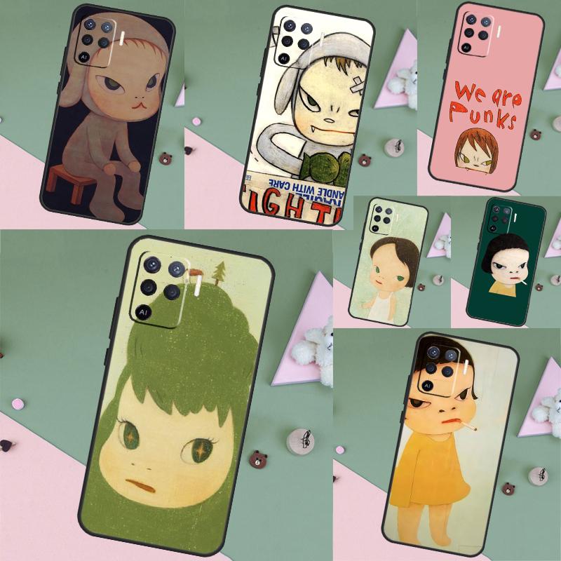 Yoshitomo Nara For OPPO A78 A98 A18 A38 A58 A5 A6 Pro A15 A17 A57 A16 A76 A96 A54 A74 A94 A40 A60 A80 Case