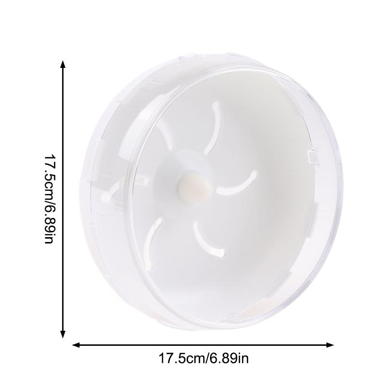 

1Pc Silent Waterproof Hamster Running Disc Rotating Jogging Wheel For Golden Bear Guinea Pig Pet 120mm белый