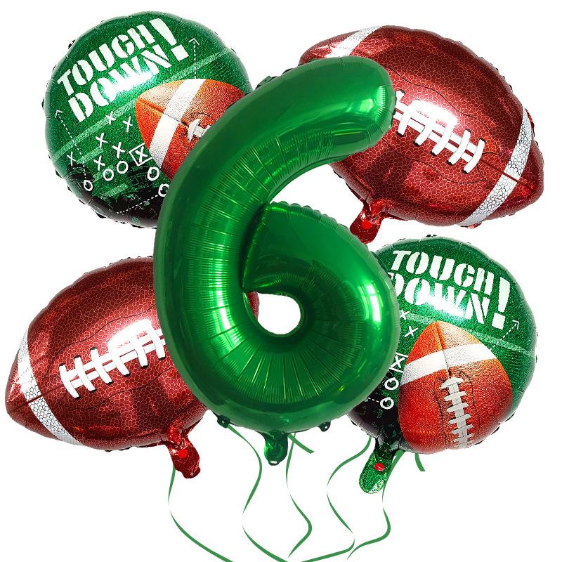 Super Bowl Rugby Aluminum Film Balloon Set Sports Competition Birthday Theme Party Supplies Decoration
