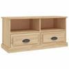VidaXL Meuble TV chêne sonoma 93x35,5x45 cm bois d'ingénierie 816467