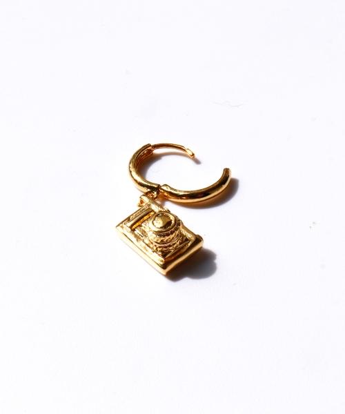 Bonbeau Antique Pendant Gold Onetouch Earring