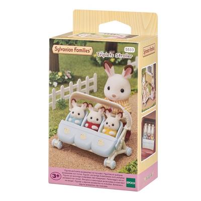 Sylvanian Family Triplets Stroller Figure 5533, 1 Piece, Korean Popular Toys