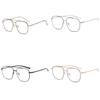 Blue Light Blocking Glasses Women Men With Metal Frame Polished Finish For Office And Casual Wear