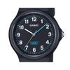 Casio Pop Analog Black Bio Based Resin Strap Black Dial Quartz LQ-24B-1B Women's Watch