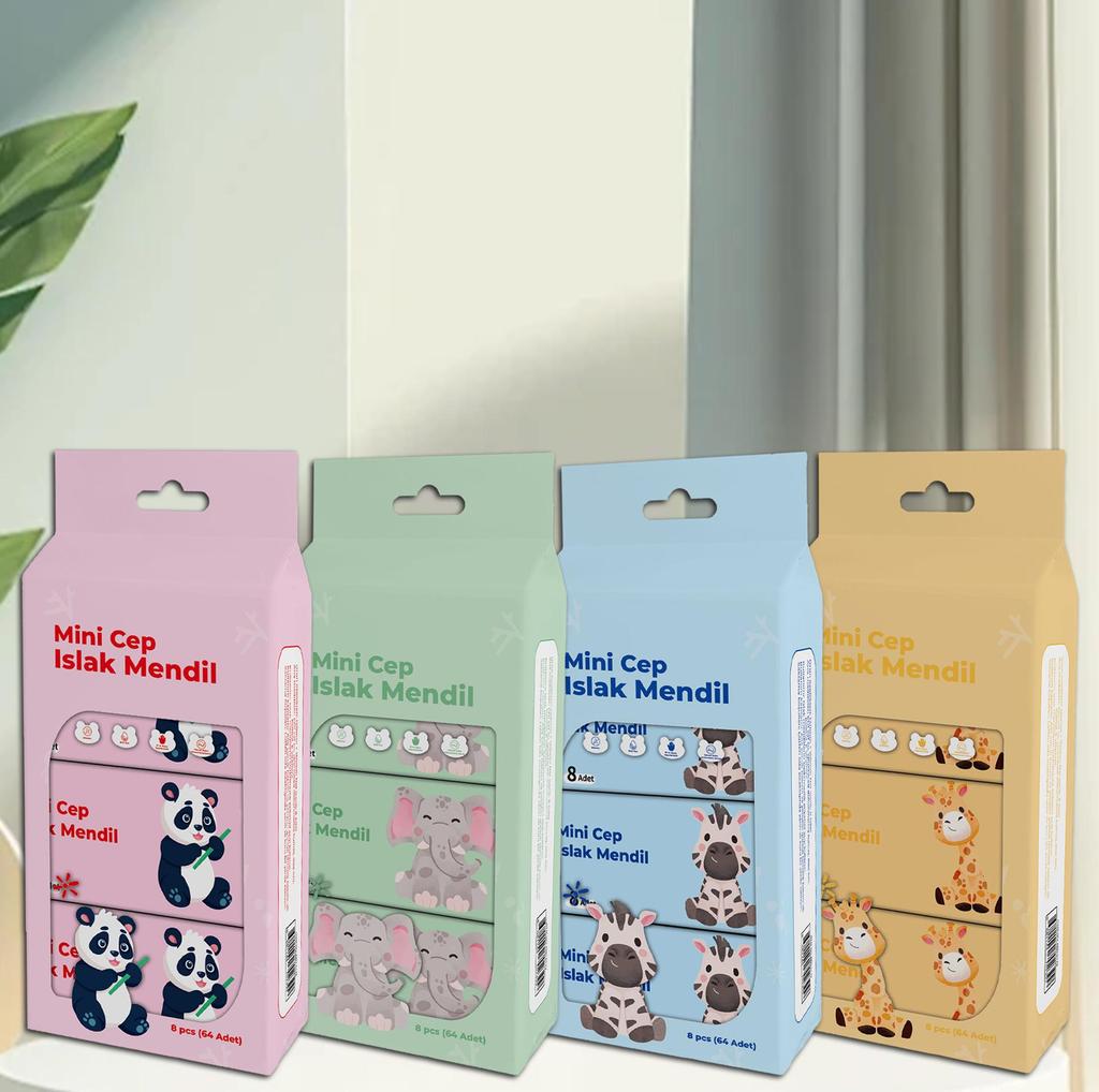 Portable Mini Baby Wipes: Disposable Hand & Mouth Cleaning for Infants & Toddlers