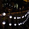 1PCS Solar String Lights Outdoor 50 Led Crystal Globe Lights with 8 Modes Waterproof Solar Powered Patio Light for Garden