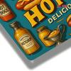 Vintage Hot Dogs Metallschild Retro Küchenwanddekor 7,8x11,8 Zoll