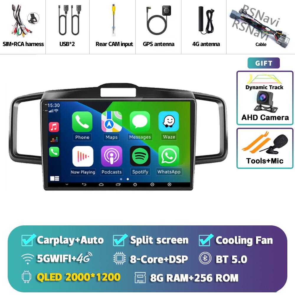 Android 14 Carplay Car Radio For Honda Freed 2008 - 2016 Multimedia Video Player Navigation GPS Stereo AI Voice DVD 360 Camera