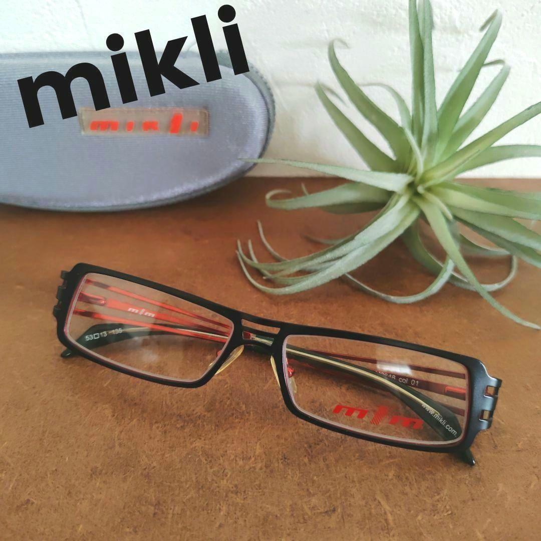 Used mikli spring hinge square frame