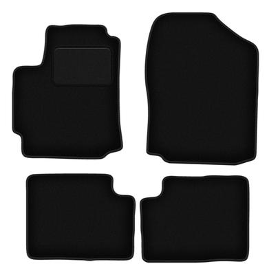 Black Velour Floor Mats For: Daihatsu Sirion III M300 Hatchback (2004-2010)