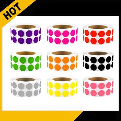 Multifunctional Dot Sticker Round Colored Dot Sticker Solid Color Circle Sticker Color Coding Labels