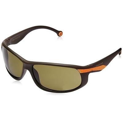 Fastrack Sports Shaped Sunglasses With 100% UV Protected Lens Technology For Men, Brown, Large