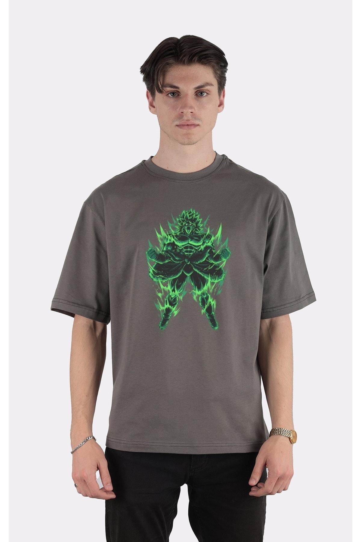 

Smoked 100% Cotton Crew Neck Oversize T-shirt The Legendary Saiyan Broly