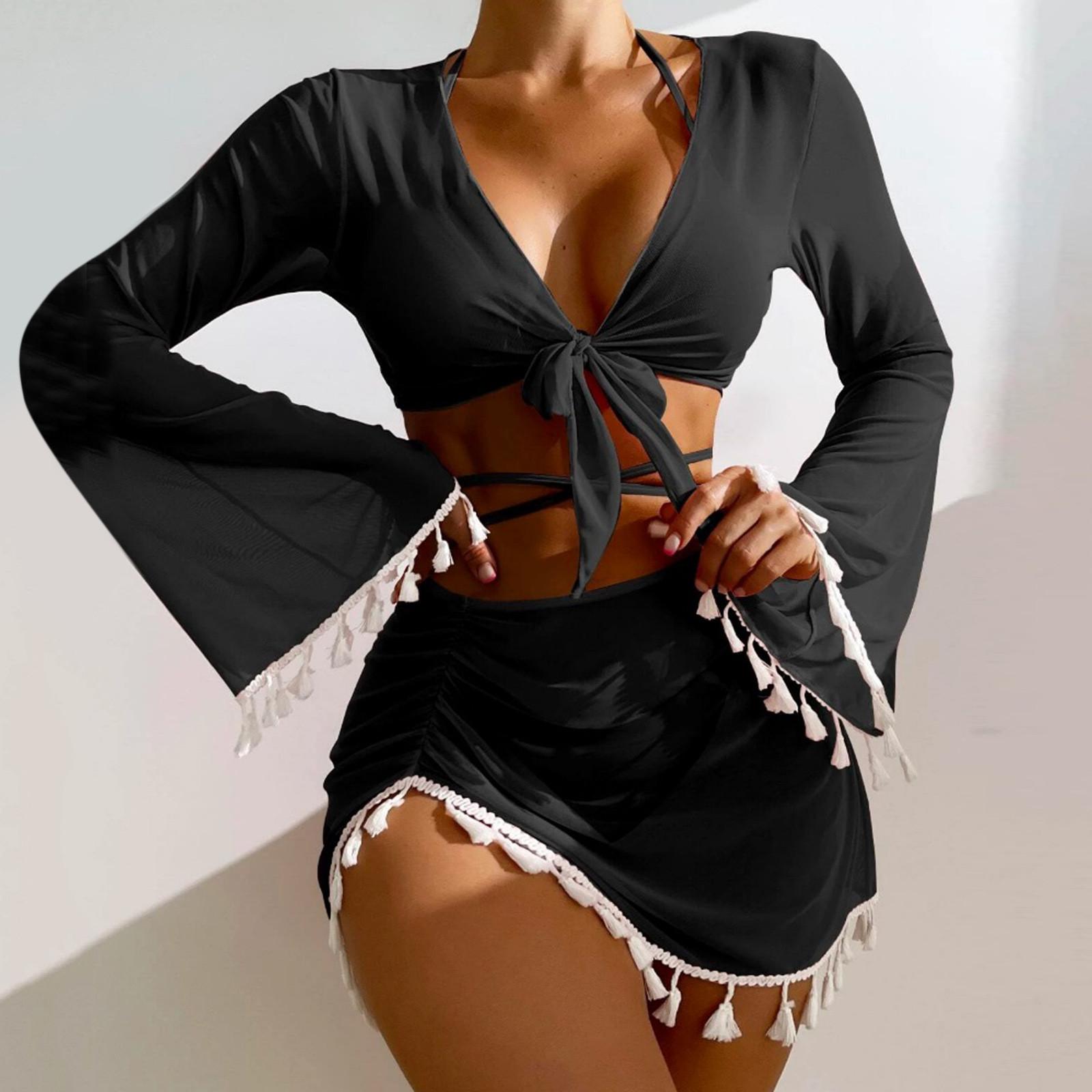 

Женские купальники, накидки, сексуальный пляжный купальник-бикини с открытой передней частью, кимоно, кардиган, длинная струящаяся пляжная одежда M