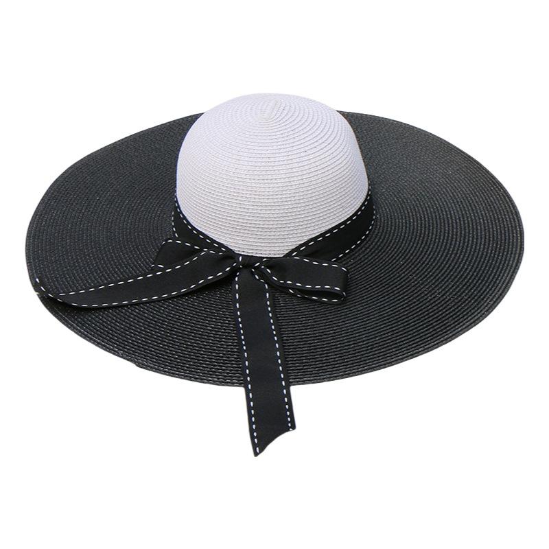 Car and Horse Encrypted Edition Braid Big Eaves Hat Big Edge Straw Hat Sun Hat Ladies Summer Tide Beach Hat Paper Grass