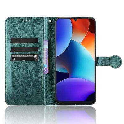 Für Blackview Color 8/Oscal Modern 8 Ständerhülle Punktmuster Magnetverschluss PU-Leder Handyhülle