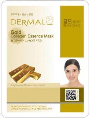 Dermal Face Maska w Płatach 100 Sztuk, Złota,