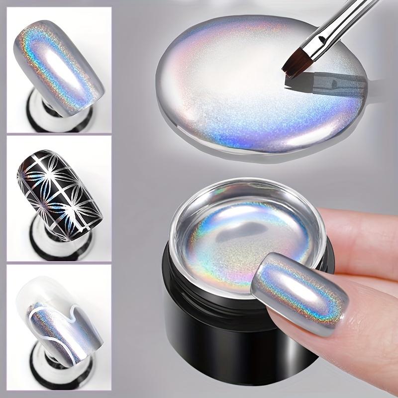 Super Laser Metallic Painting Gel Nail Polish Chrome Holographics Mirror Metal Effect Drawing Flower Nail Gel 5ml