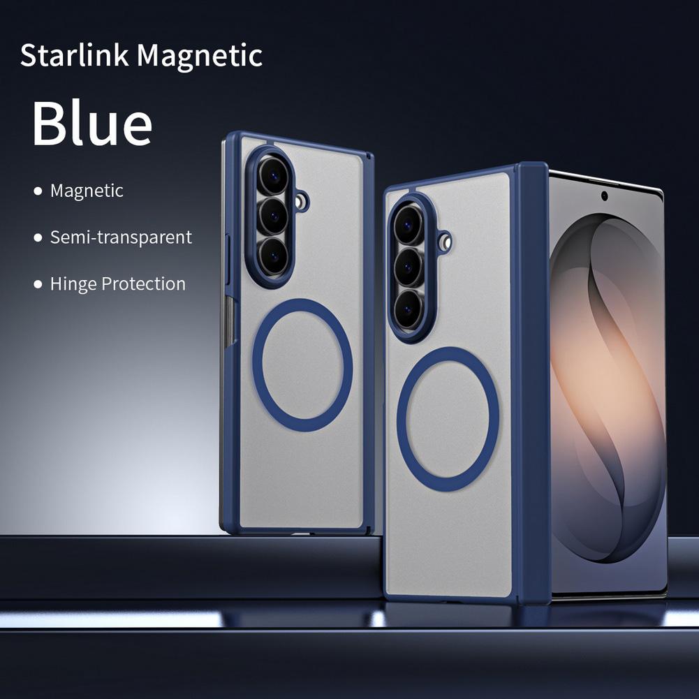 Clear Matte Slightly Phone Case for Samsung Galaxy Z Fold 8 Ultra Fold 7 6 5 4 Front Glass Strong Magnetic Hinge Protect Cover