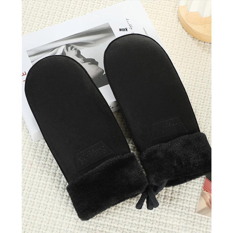 VICTORIA&VERA V9017ST06 Women's Warm Suede Mittens