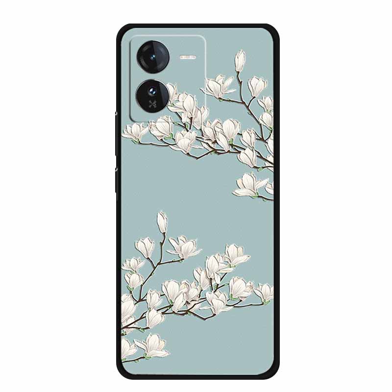 3D Emboss Case For Vivo iQOO Z9 x Phone Case Shockproof Black Silicone Soft Back Cover For Vivo iQOO Z9x Y37 Pro Case Z 9 x Capa