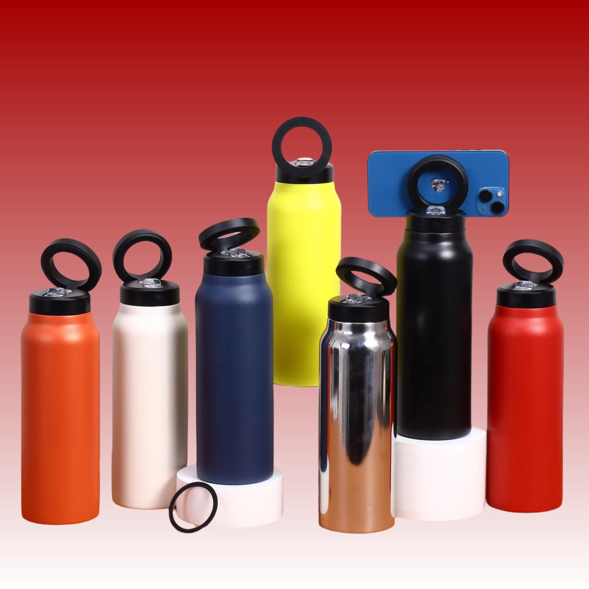 

24 унции нержавеющая сталь изолированный вакуумный держатель для телефона спортивный стакан Kuromi бутылка для воды термосы для горячей пищи Botella Oz стакан 24oz