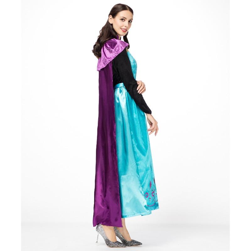 M-XL neues Die Eiskönigin Anna Cosplay Kostüm Halloween Bühnenkostüm Königinnenkostüm