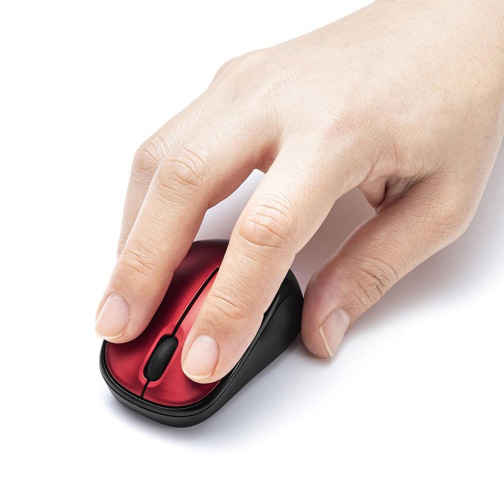 Sanwa Supply Silent Bluetooth Blue LED Mouse MA-BBS311R (Red)