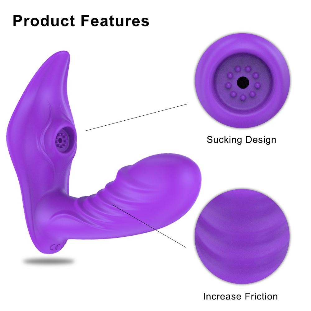 Sací vibrátor pro ženy Nositelné G bod Klitoris Stimulátor klitorisu Dildo Sexuální hračky Obchod pro dospělé Páry Wreless Remote