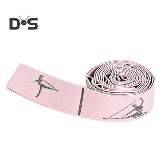 

Ремень для растяжки йоги с 11 петлями, физиотерапия, пилатес, балет, танец, растяжка для ног, эластичная лента для домашнего спортзала, тренировка, эспандер розовый