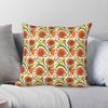 Butterflies And Poppies Square Pillowcase Polyester Linen Velvet Pattern Zip Decorative Throw Pillow Case Car Cushion Cover