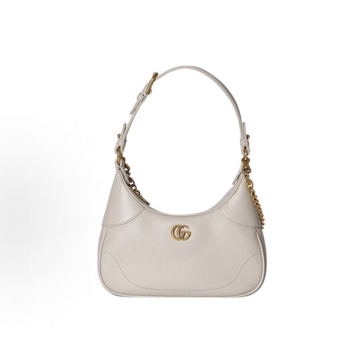 

Gucci Aphrodite Gold Logo Zipper Closure Soft Leather Handheld Messenger Bag Women S Light Beige Basic+Dust Bag світло-бежевого кольору