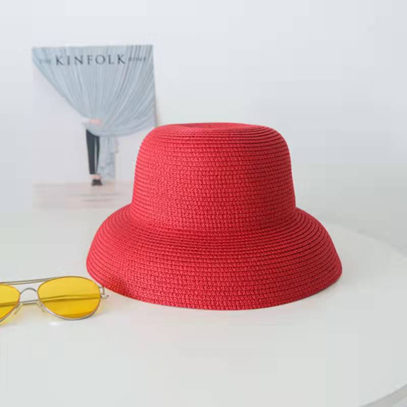 Sun Hat Women's cap Hats For Women Men Summer Straw Hat Sun Protection Hats Wide Brim Vintage Protection Fashion Straw Visor
