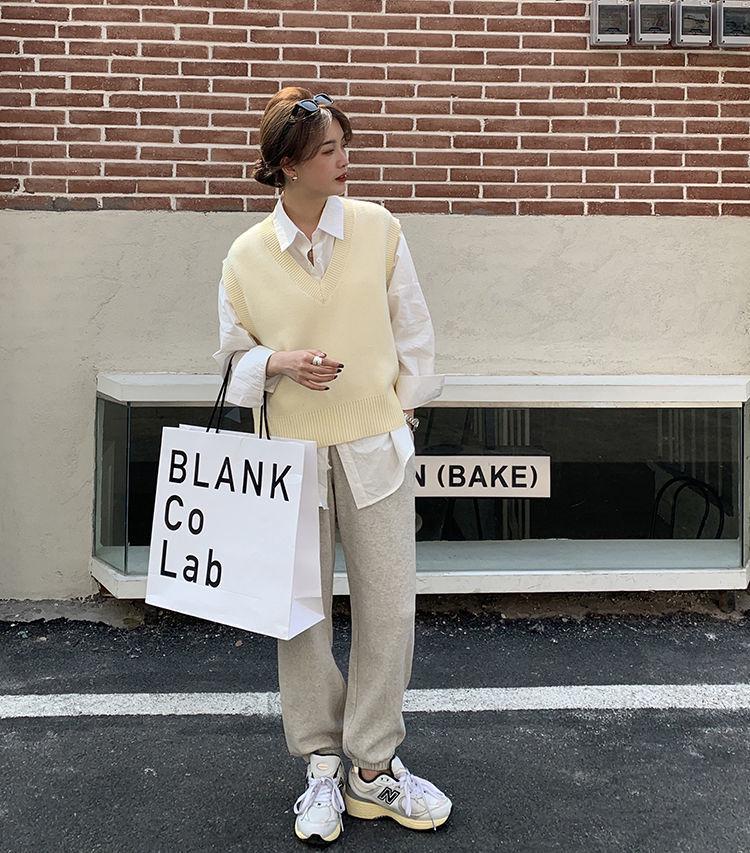 Damen Langarm Blaues Hemd - Vielseitiger Koreanischer Stil zum Layern im Frühling & Herbst