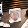 Multi-Functional Medal Individual Display Box, Stackable Tabletop Transparent Plastic Visible Rectangular Storage Box
