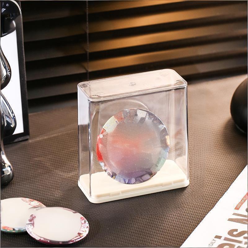 Multi-Functional Medal Individual Display Box, Stackable Tabletop Transparent Plastic Visible Rectangular Storage Box