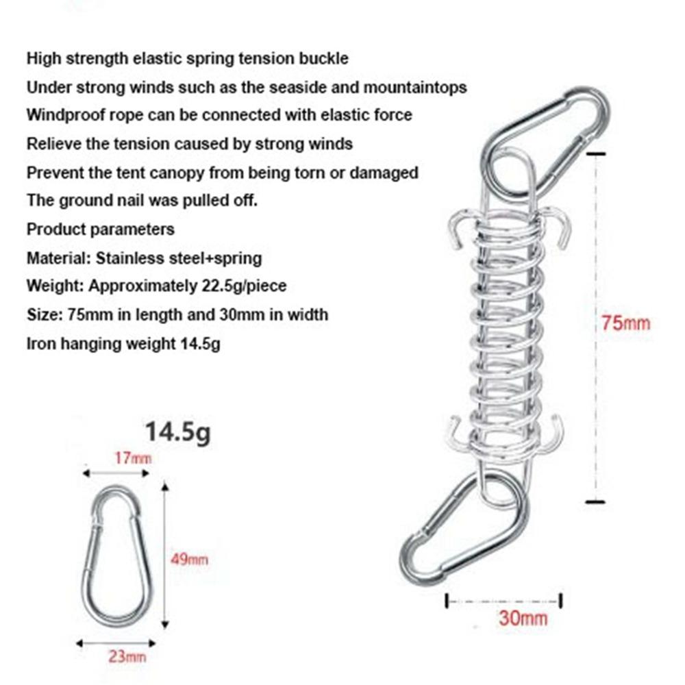 

Палаточная ветрозащитная веревка из нержавеющей стали, разноцветная, ветрозащитный фиксирующий крюк для навеса 2