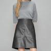 High Waist Mini Skirts Women Fashion Korean Style A Line PU Leather Skirt Ladies Female Fladas