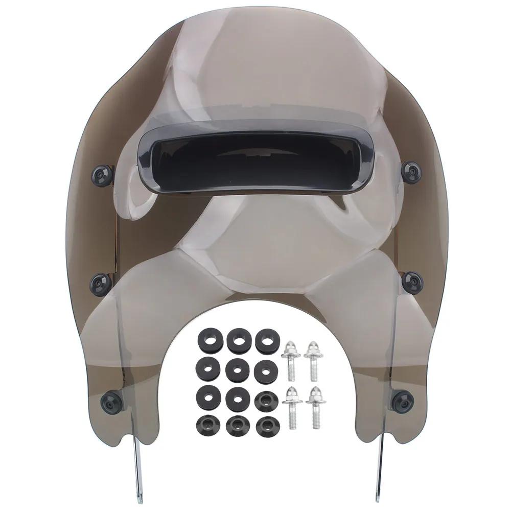 Motorcycle Part Wind Splitter Vented Windshield Fairing Wind Deflector Windscreen For Harley Road King Classic FLHRC/I 1998-2013