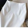 Women High Waist Slit Pencil Skirt Mid Length Office Work Professional clothes