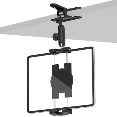 Phichy Kitchen Tablet Clamp Mount Wall Hanging Tabletop iPad Wall Mount Angle Adjustment Swivel Arm Tablet Stand Tablet and Smartphone Free Adjustment