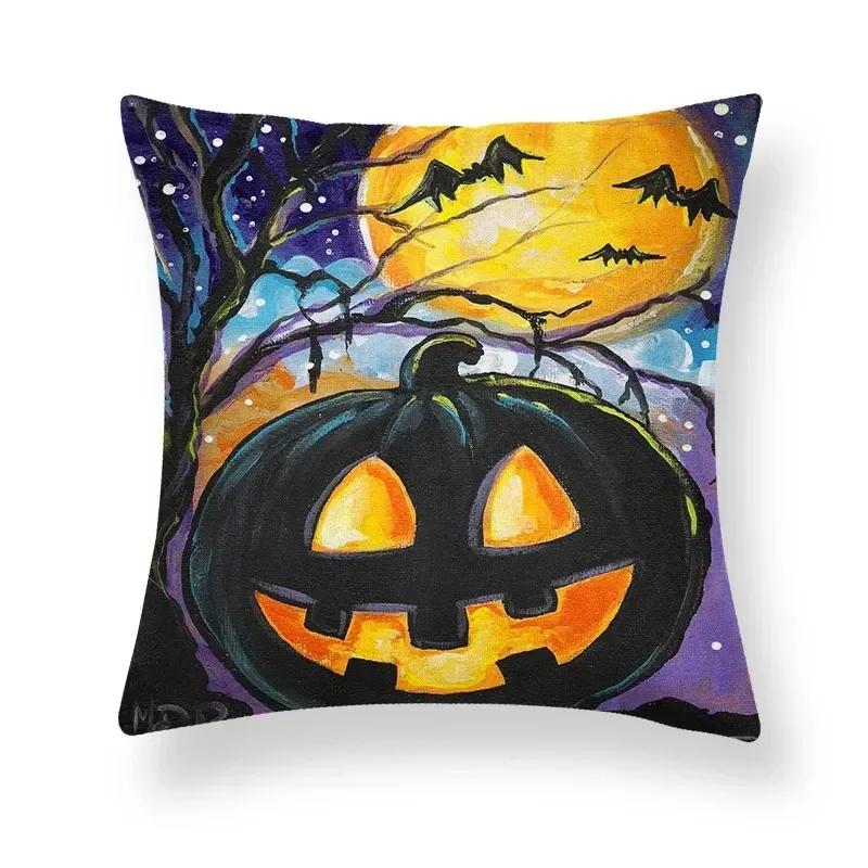 Halloween Horror Ghost Hand Pattern Office Living Room Sofa Car Decorative Pillowcase