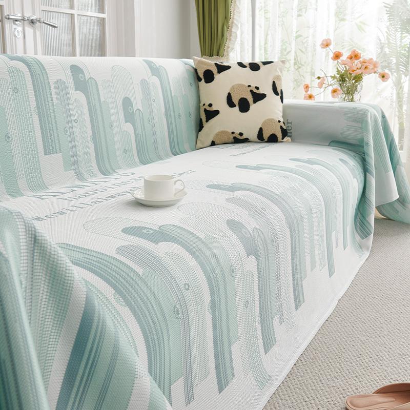 Hjem Sofa Matte Pledd Sommer Is Silke Sofa Håndkle Camping Piknik Teppe Deksel Sofatrekk