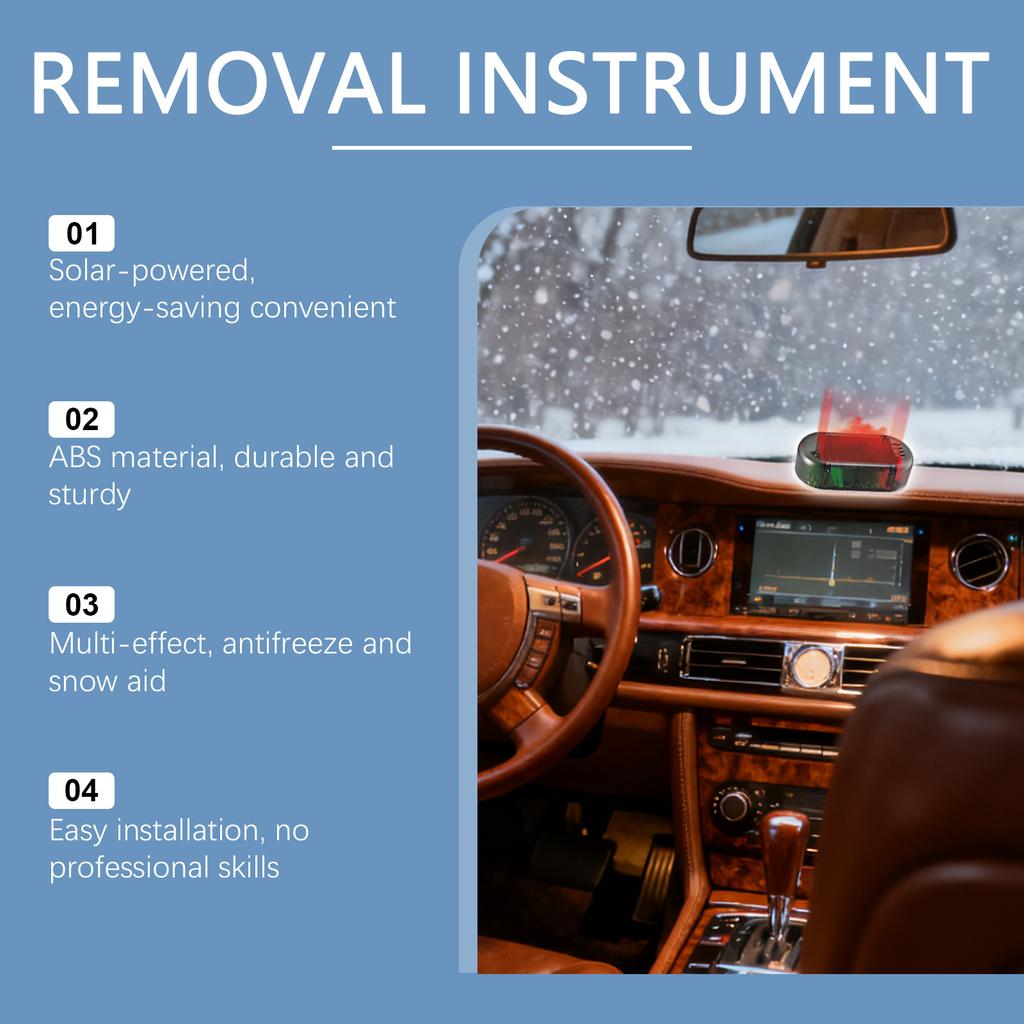 Solar-powered Snow Removal Device, An Electromagnetic Insulating Vehicle Tool For Preventing Freezing Of Car Windshields.