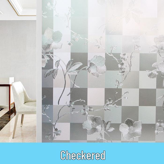 Electrostatic Frosted Glass Sticker for Bathroom Windows - Privacy & Heat Insulation Film