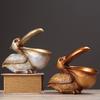 Pelikan Vogel Ornament Retro Harz Schlüssel Schmuck Aufbewahrung Tukan Eingangshalle Wohnzimmer Teetisch Heim Kunsthandwerk Kreativ