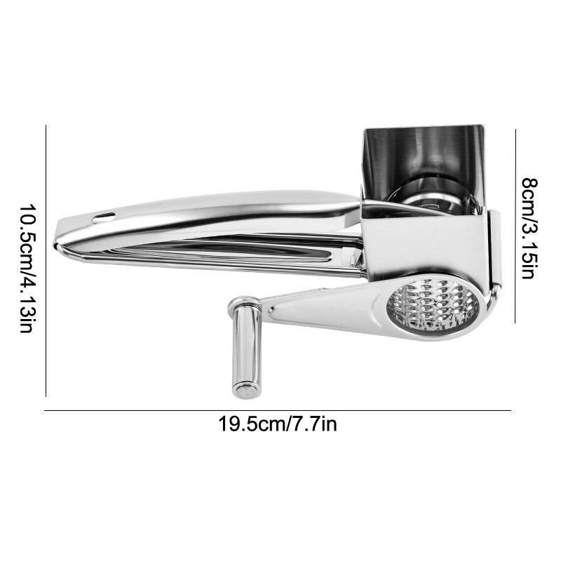 Stainless Steel Cheese Vegetable Grater Shredder With Handle Handheld Rotary Cheese Grater Cheese Hand Grater Kitchen Craft 1