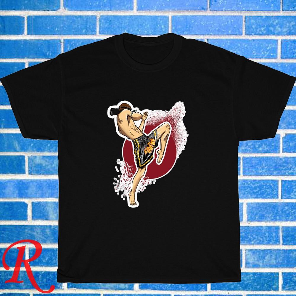 

New! Muay Thai Skull Thailand Black Grey Navy White Size S-5XL Unisex T-Shirt 2XL