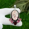 Gift For Women Pendant 925 Sterling Silver Natural Rainbow Jasper Gemstone